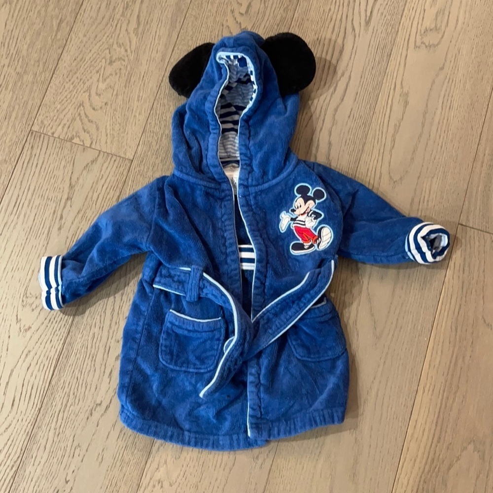 Mickey Baby Bath Robe Size 6-9M